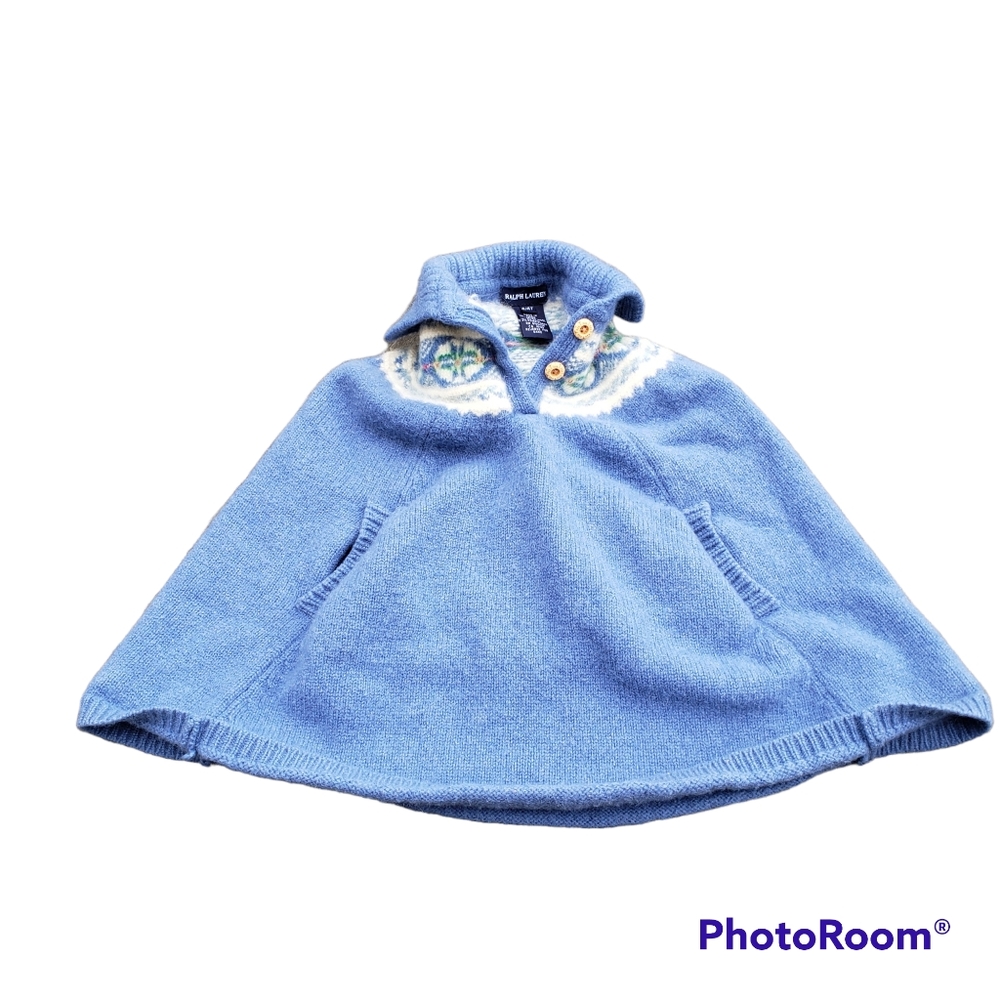 Ralph Lauren Lambswool Poncho Cape